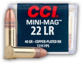 CCI Mini-Mag 40 gn HP (500 rds)